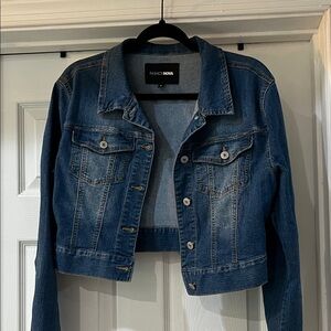 Fashion Nova Cropped Classic Indigo Jean Jacket